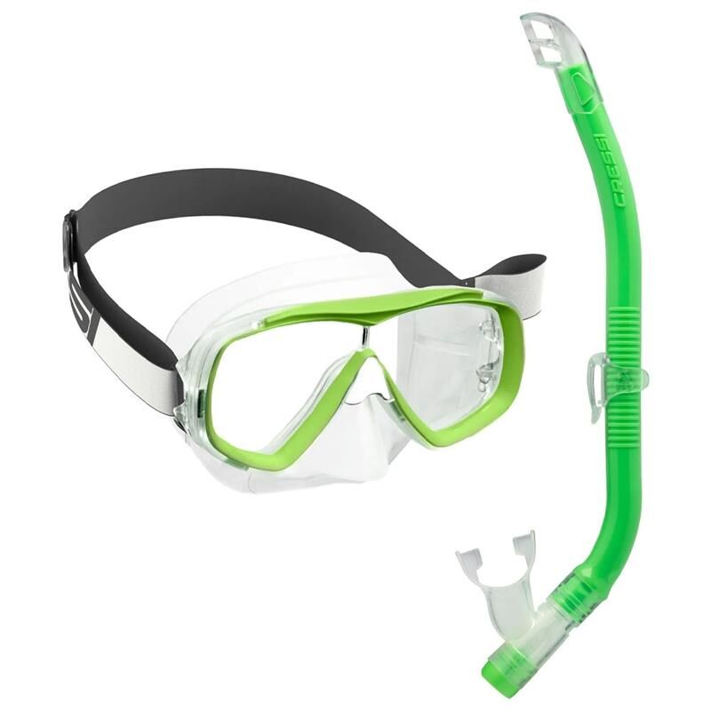 Cressi Estrella - Top Maske Şnorkel Çocuk Seti GREEN