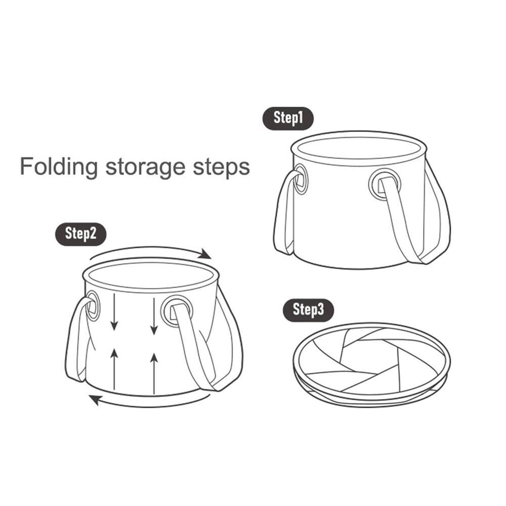 Naturehike Katlanabilir Su Geçirmez Yuvarlak Kamp Kovası Light Brown - 10 Lt