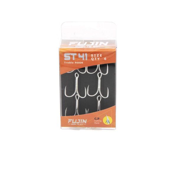 Fujin ST41 Nikel Üçlü Maket Balık İğnesi