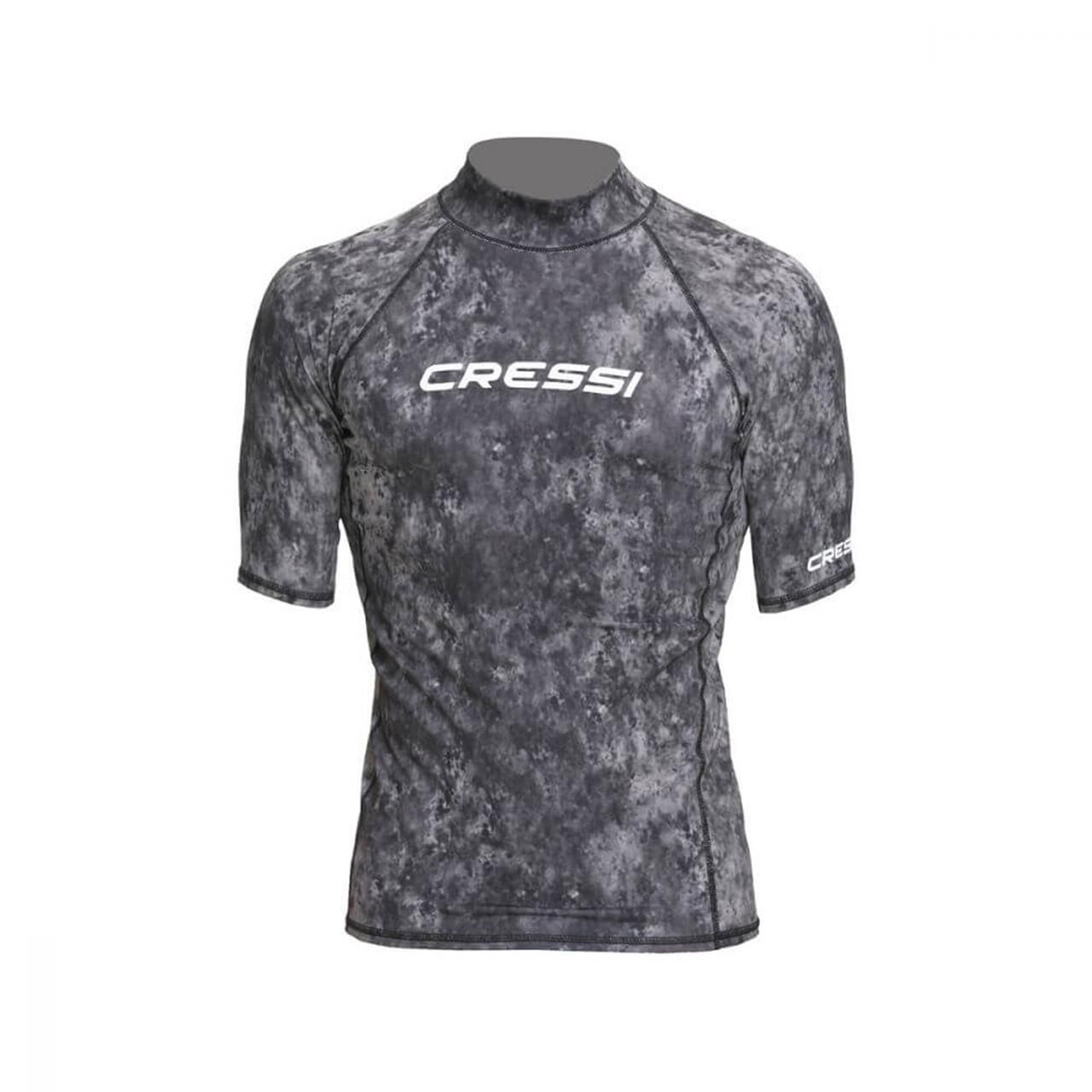Cressi Rash Guard Man T-Shirt SİYAH GRİ KAMUFLAJ - XL
