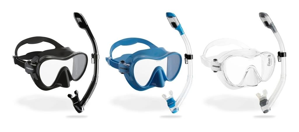 Cressi F1 Black + Dry Maske Şnorkel Seti