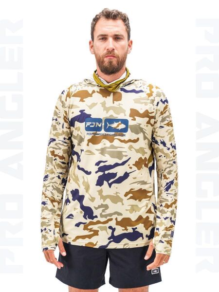 Fujin Pro Angler S24 Buff & Hoodie Natural Camo M