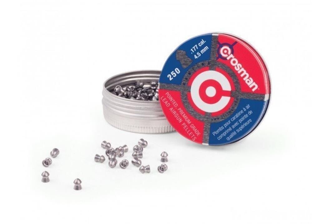 Crosman 4.5 Cal. Sivri Havalı Saçma (Teneke Kutuda 250 Adet)