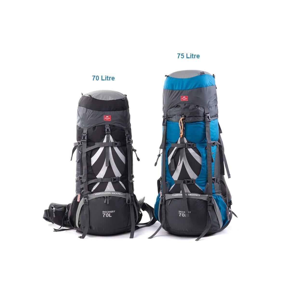 Naturehike Discovery 70+5 Lt Trekking Sırt Çantası SİYAH