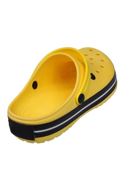 Sea & Summer Merdane Crocs Sandalet Erkek Terlik Sarı/Siyah/Beyaz - 45