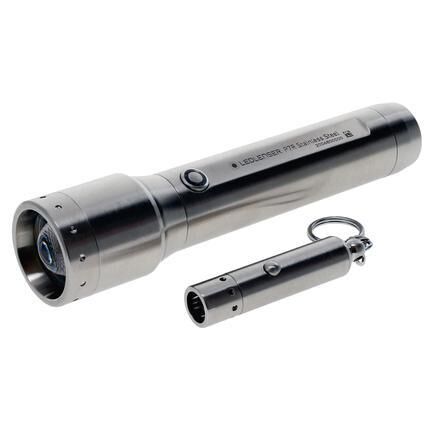 Ledlenser P7R & V8 Stainless Steel Edition El Feneri Seti