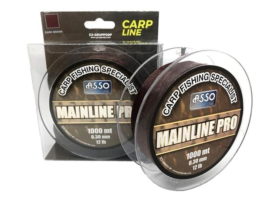 Asso Mainline Pro Special Carp Fishing Line Dark Brown Sazan Misinası 1000 mt