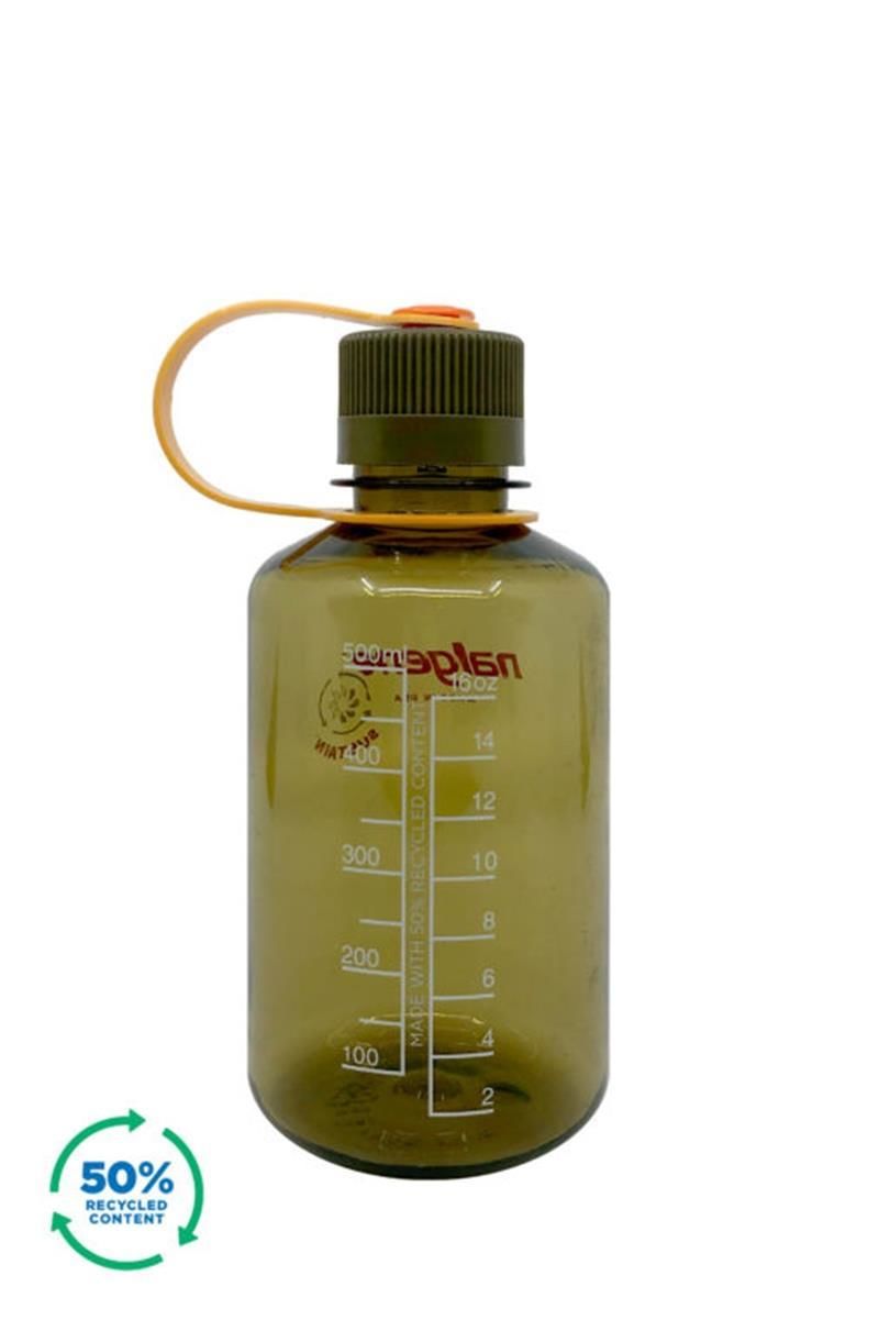 Nalgene 16oz Narrow Mouth Loop-Tops Tritan Suluk Olive