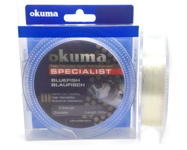 Okuma Bluefish Clear Olta Misinası 300Mt 0,26 mm