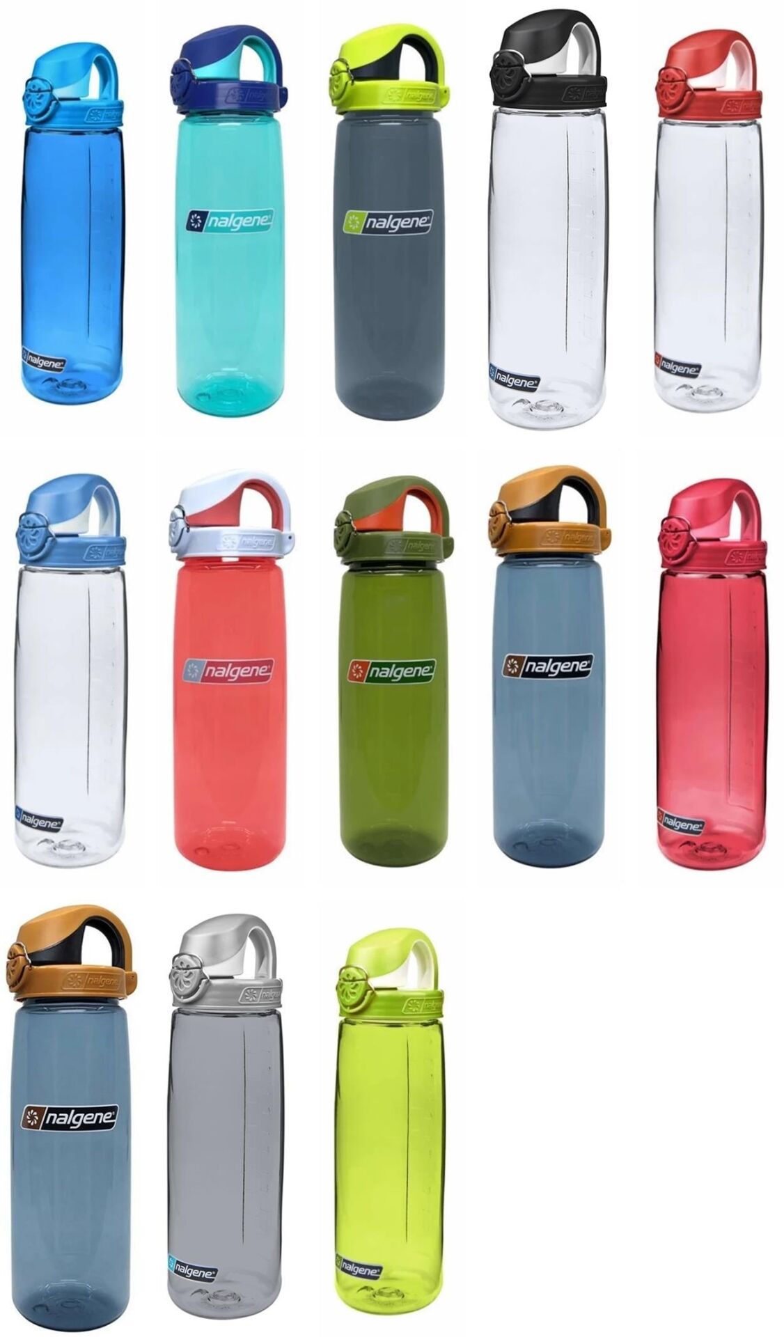 Nalgene 24 Oz OTF Tritan Suluk Charcoal/W.Lime Charcoal