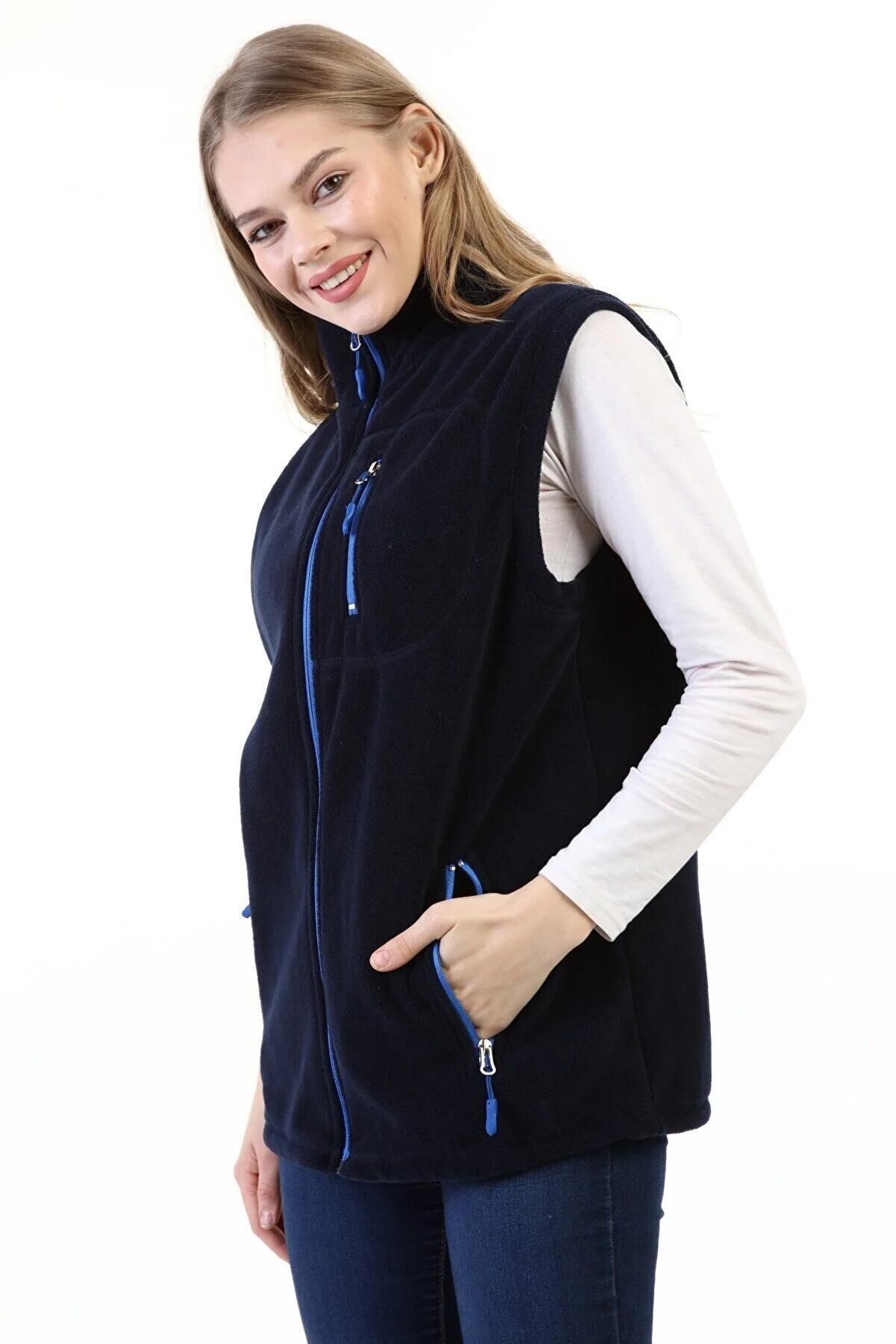 North Trace Hurricane Kadın Polar Yelek LACİVERT - L