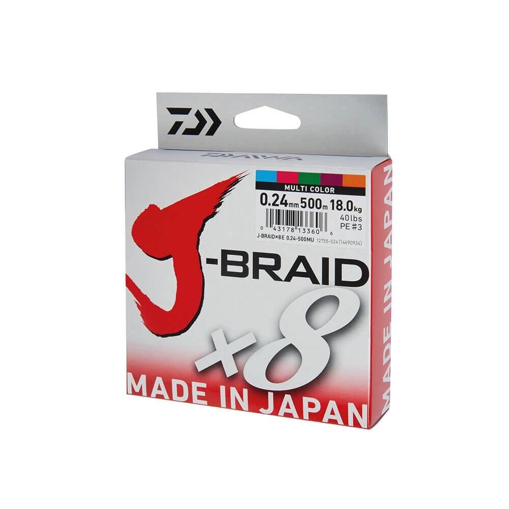 Daiwa J-Braid x8 İp Olta Misinası 300mt MULTİCOLOR - 0,24 MM