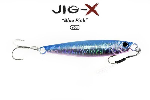 Fujin Jig-X 60 gr Shore Jigging - Jig Yem BLUE PİNK
