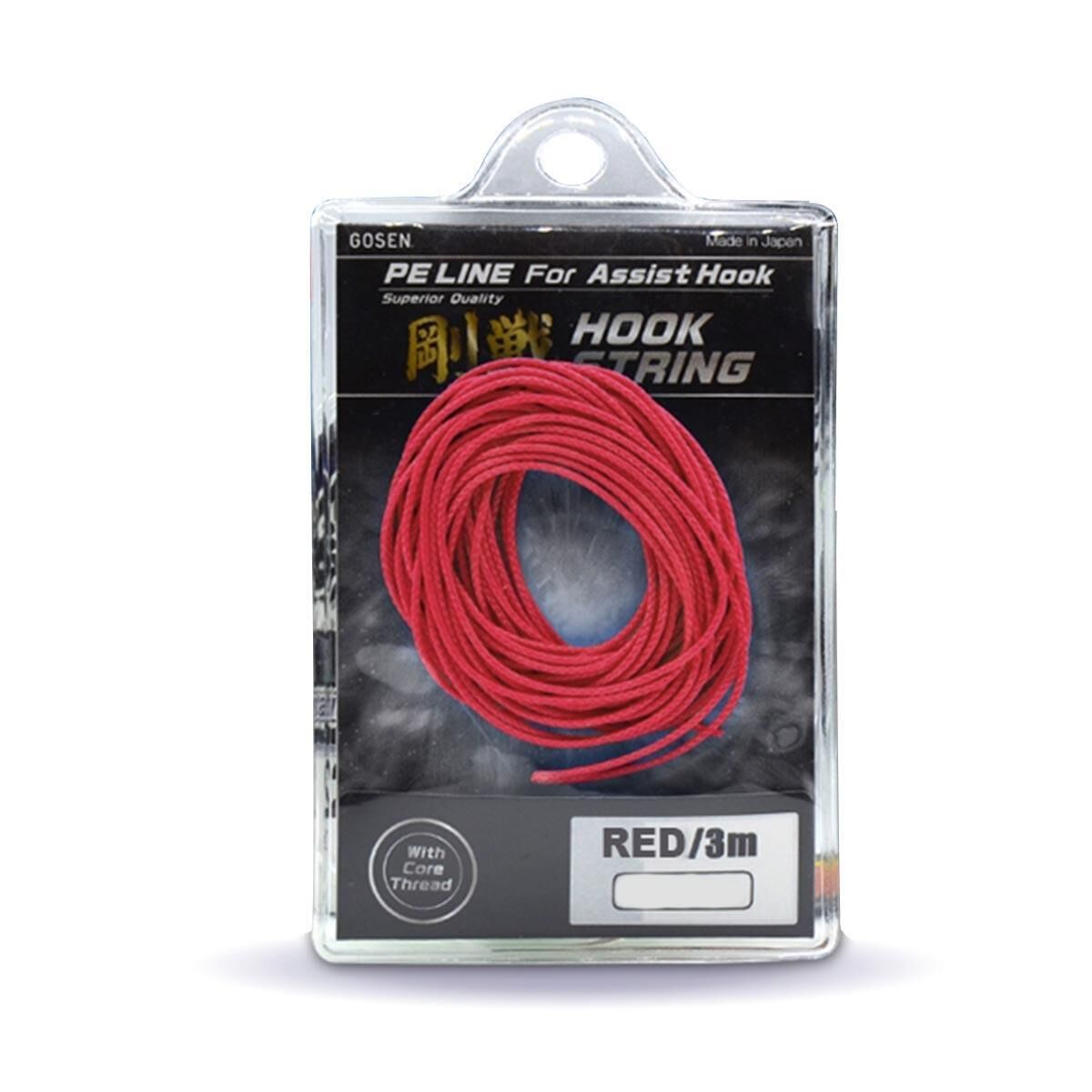Gosen Hook String PE Line Olta İğnesi İpi 3mt KIRMIZI - 80 LB