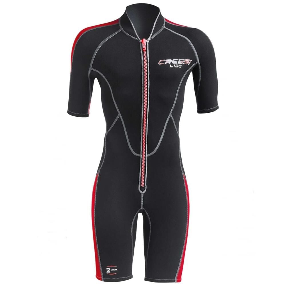 Cressi Lido Man Shorty Dalış Elbisesi BLACK-RED - L - NO:4