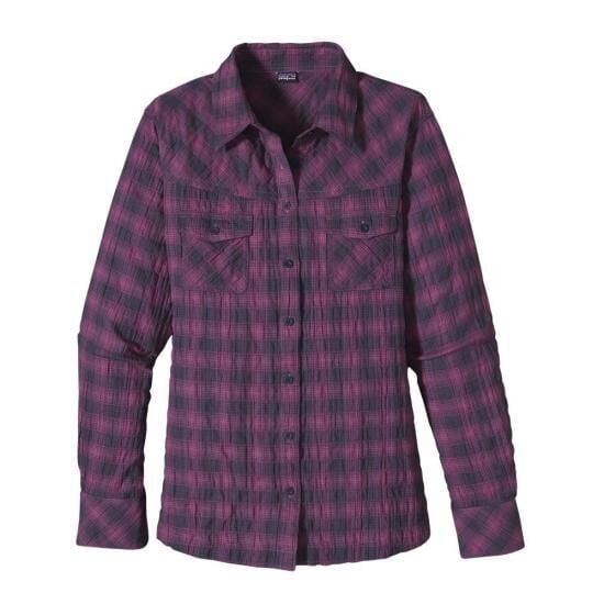 Patagonia Highlands Uzun Kollu Bayan Gömlek GRİ - XXS