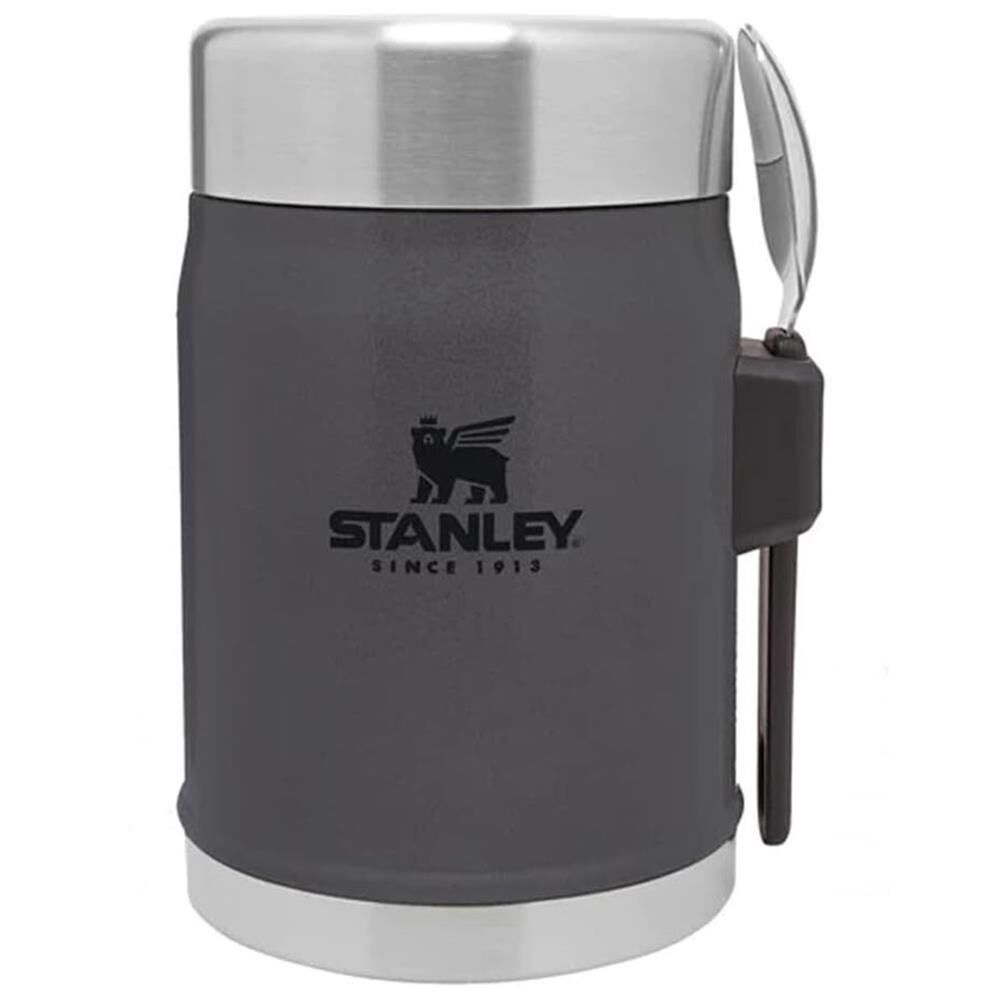 Stanley Klasik Paslanmaz Çelik Yemek Termosu Kaşıklı 0,40 Lt Charcoal