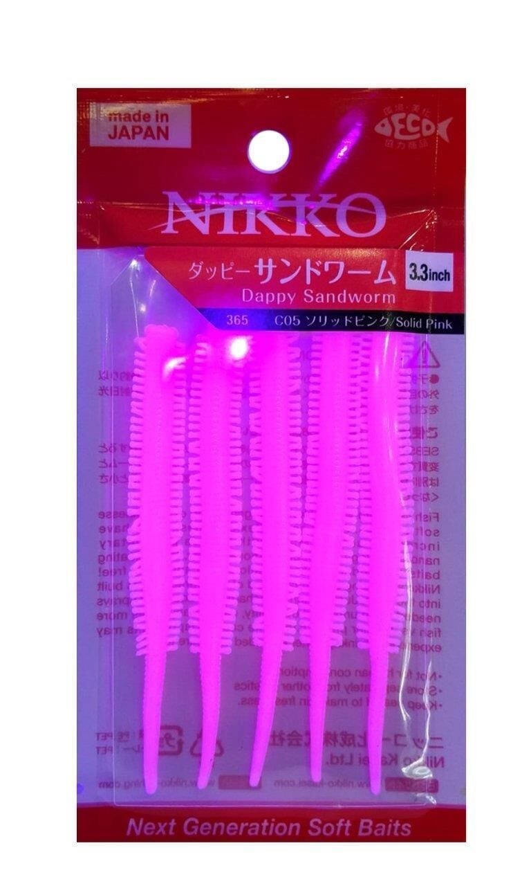 Nikko Sandworm Floating Yem Kum Solucanı 8.5cm Solid Pink