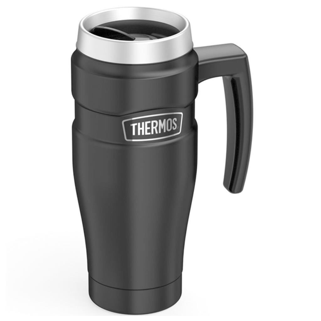 Thermos Stainless Çelik Travel Mug Termos 470 ml Mat Siyah
