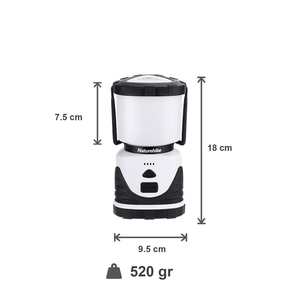 Naturehike Multi-Fonksiyonel Kamp Lambası SİYAH
