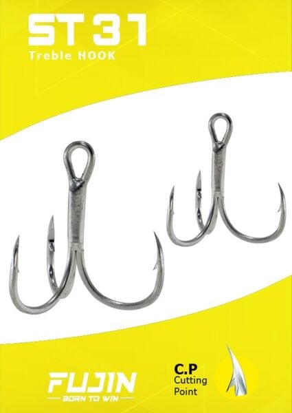 Fujin ST31 Nickel Üçlü Maket Balık İğnesi