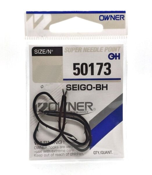 Owner Seigo-Bh Tırnaklı Siyah Olta İğnesi SİYAH - NO:3/0