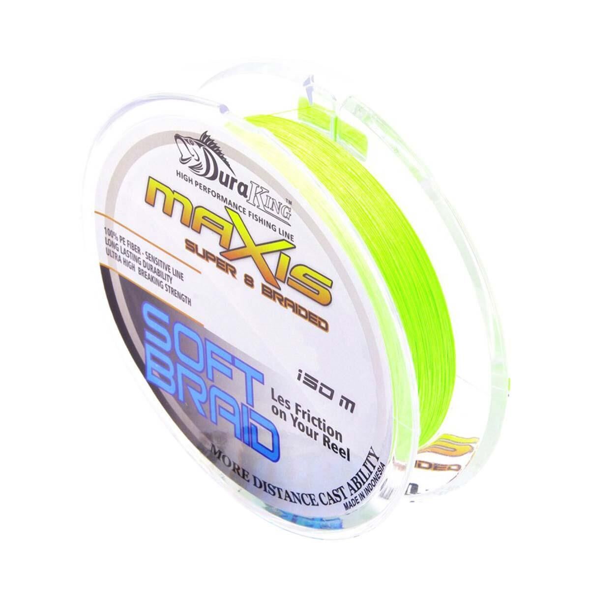 DuraKing Maxis Soft Braid Fluo Green x8 İp Olta Misinası 150mt 0,16 mm
