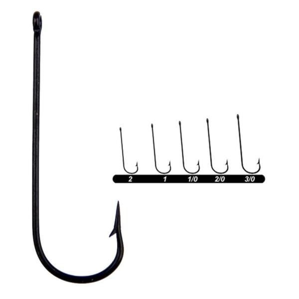 Youvella Delikli Uzun Black Nikel Olta İğnesi NO:2/0 - Black Nickel