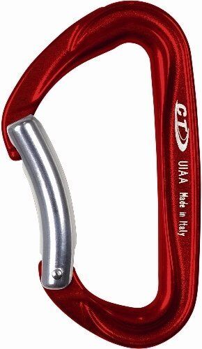 Climbing Technology Passion Eğik Kapı Karabina (Kırmızı)