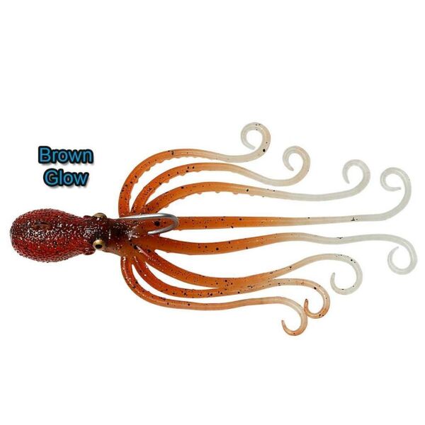 Savage Gear Octopus 120gr 16cm Silikon Yem Brown Glow