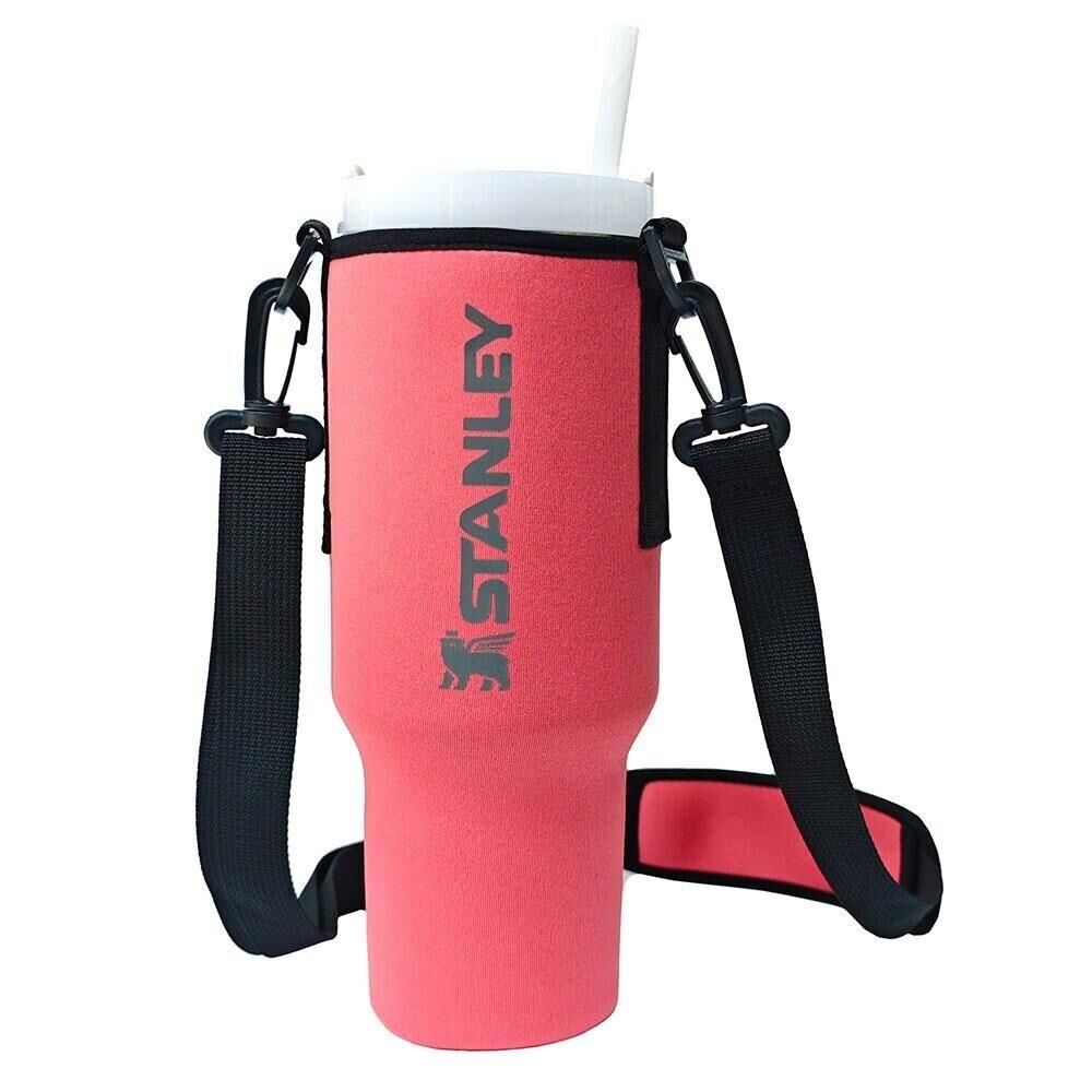Stanley Neopren Termos Kılıfı ve Omuz Askısı 1.18 Lt Quencher Pipetli Mercan Pembe