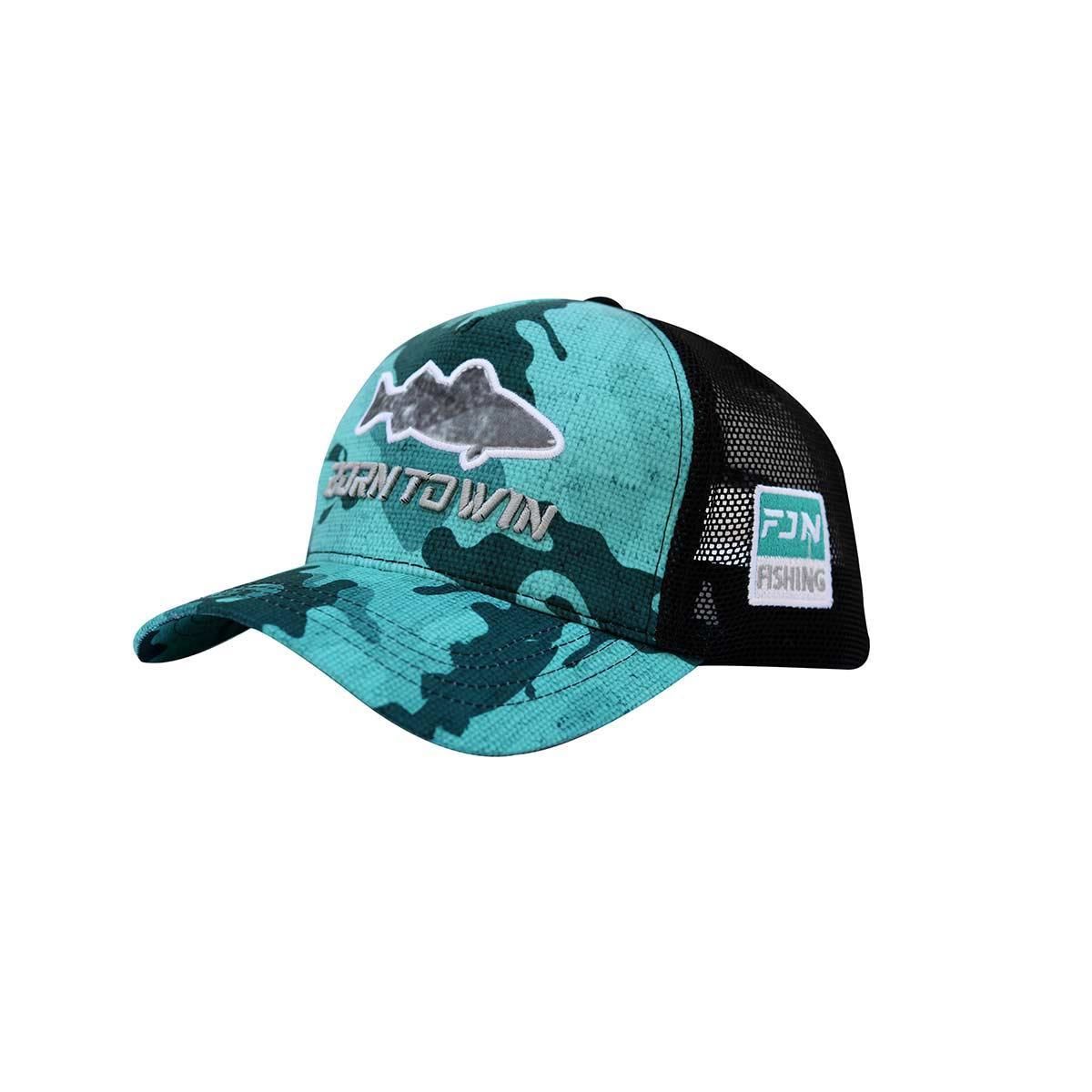Fujin Turquoise Camo Fish Balıkçı Şapkası Turquoise