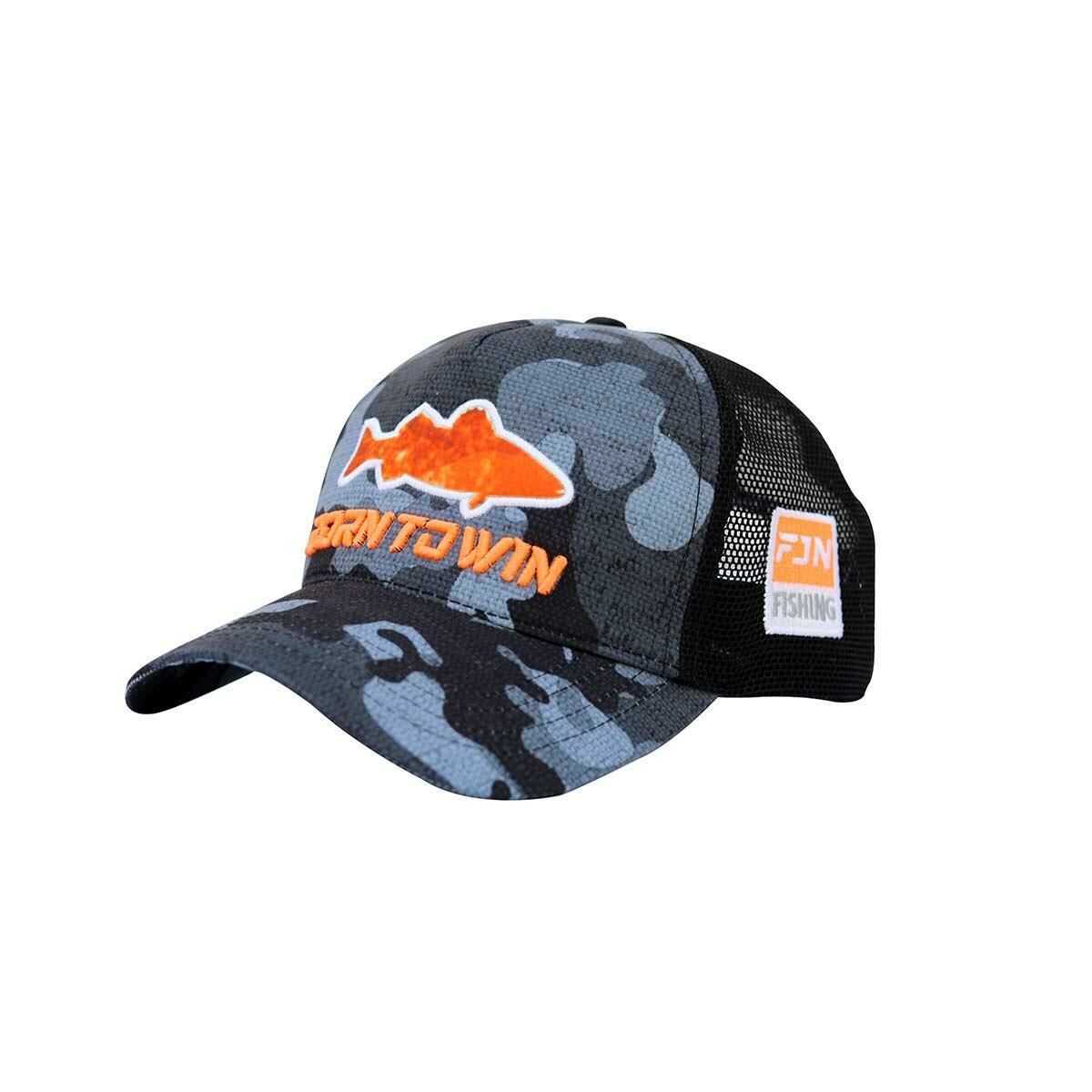 Fujin Black Camo Fish Balıkçı Şapkası BLACK