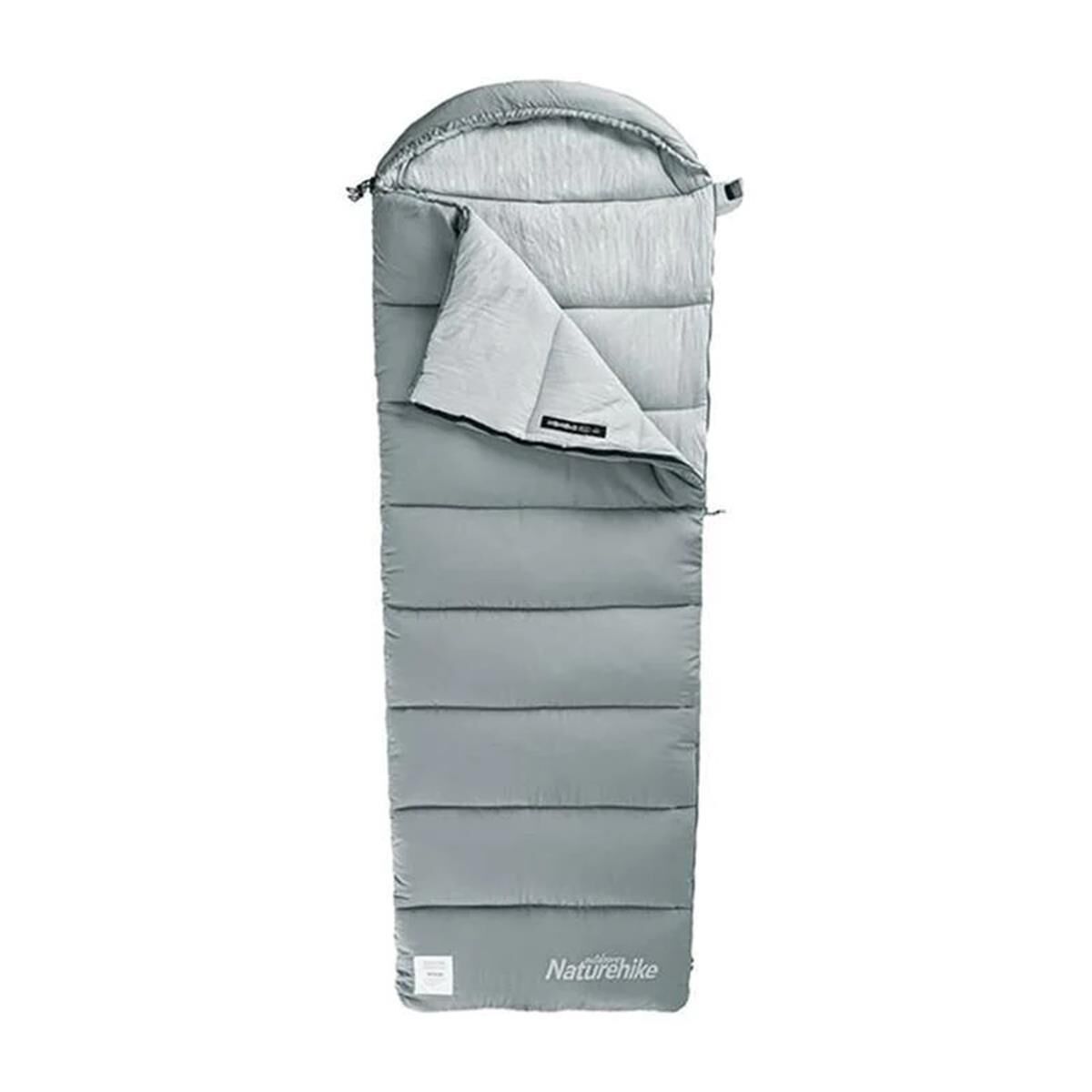 Naturehike M400 Pongee Pamuklu Uyku Tulumu -18°C GRİ - Right