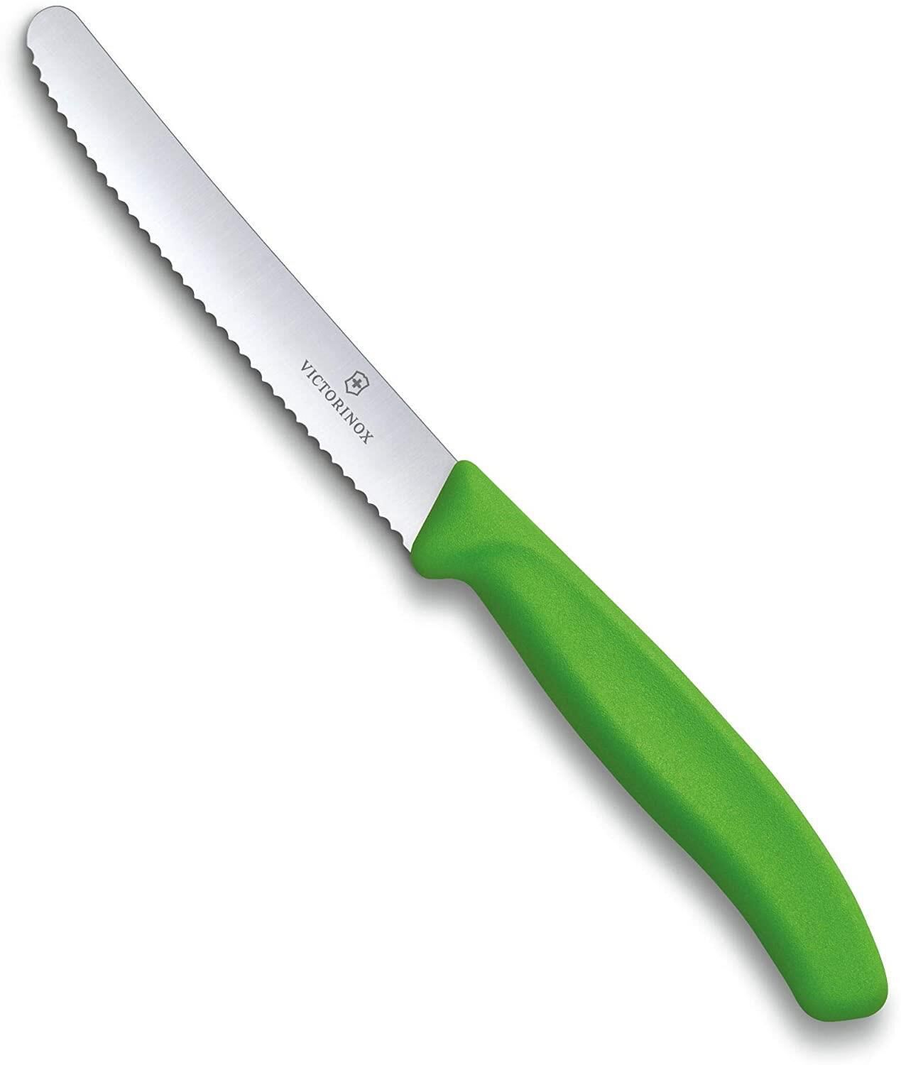 Victorinox SwissClassic 11cm Domates & Sosis Bıçağı YEŞİL