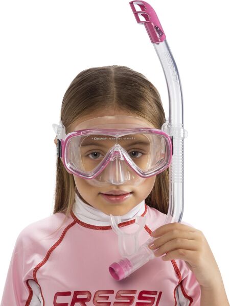 Cressi Junior Ondina Maske Top Şnorkel Seti PEMBE