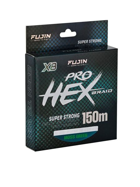 Fujin Pro Hex 8X 150Mt Moss Green İp Misina Moss Green - 0,16 mm
