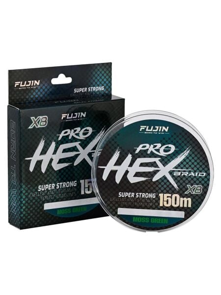 Fujin Pro Hex 8X 150Mt Moss Green İp Misina Moss Green - 0,19 mm