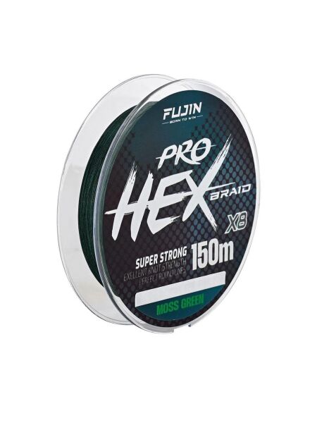 Fujin Pro Hex 8X 150Mt Moss Green İp Misina Moss Green - 0,19 mm