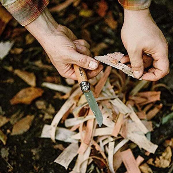 Opinel No 8 Deri Kılıflı Paslanmaz Çelik Çakı