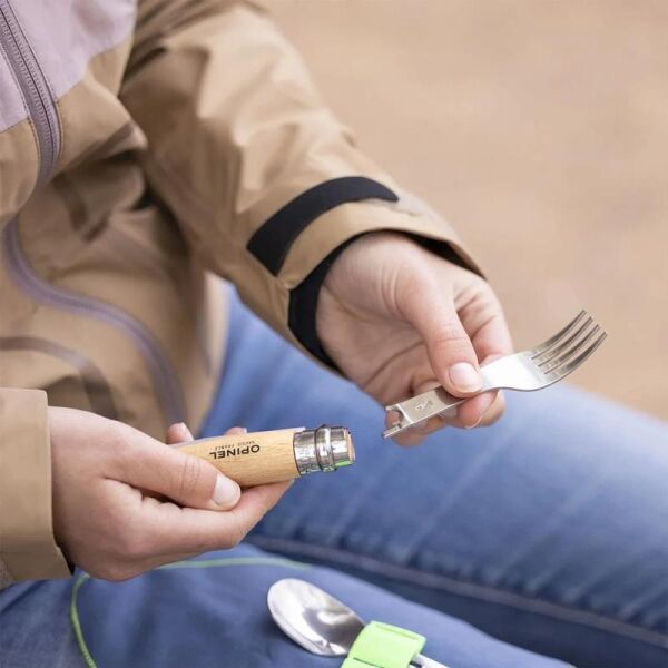 Opinel Nomad Plus Piknik + Çatal Kaşık Takımı