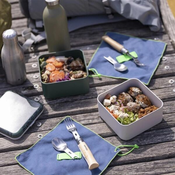 Opinel Nomad Plus Piknik + Çatal Kaşık Takımı