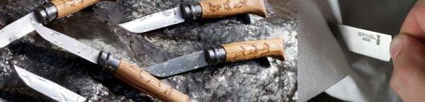 Opinel Inox No 8 Meşe Saplı Keçi Desenli Paslanmaz Çelik Çakı