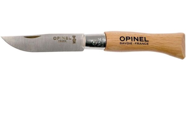 Opinel No 4 Inox Kayın Saplı Paslanmaz Çelik Çakı
