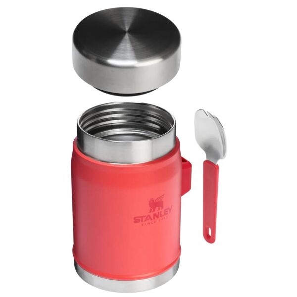 Stanley Klasik Paslanmaz Çelik Yemek Termosu Kaşıklı 0,40 Lt Hot Coral