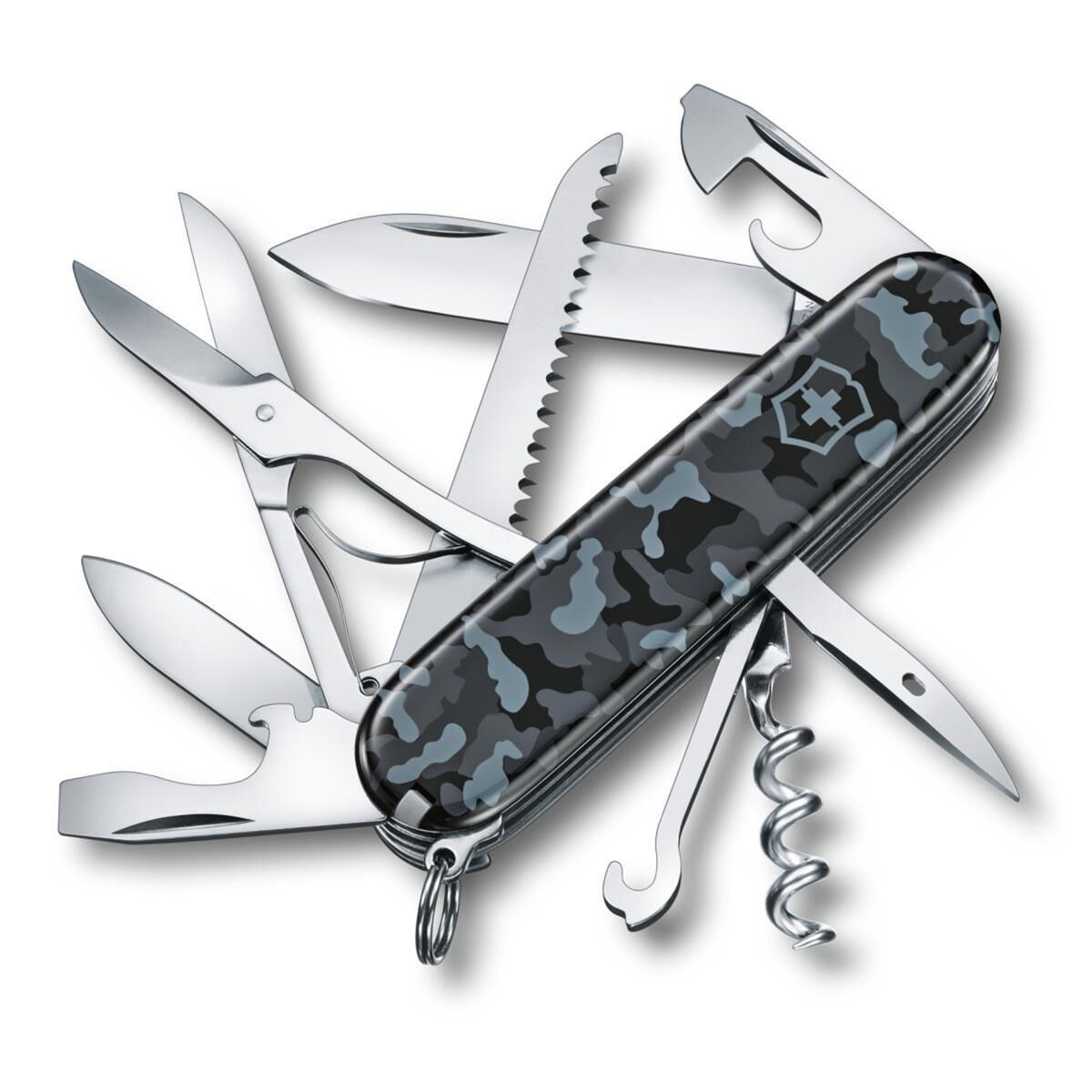 Victorinox 1.3713.942 Huntsman Lacivert Kamuflaj Çakı