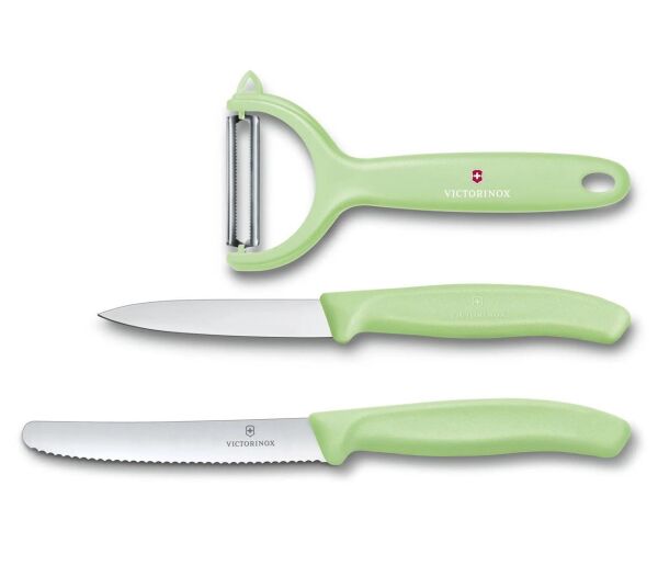 Victorinox 6.7116.33L Swiss Classic Trend Colors Soyacak ve Soyma Bıçak Seti YEŞİL