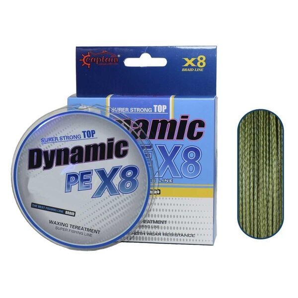 Dynamic PE Braided Line x8 Green İp Olta Misinası 300mt YEŞİL - 0,18 MM
