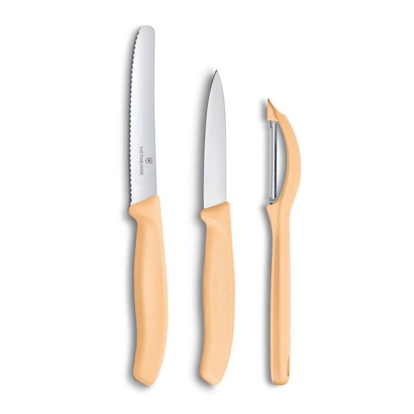 Victorinox 6.7116.31L Swiss Classic Trend Colors Soyacak ve Soyma Bıçak Seti TURUNCU