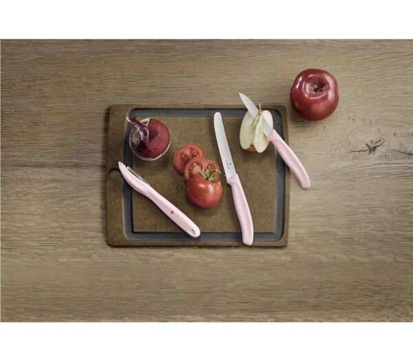 Victorinox 6.7116.31L Swiss Classic Trend Colors Soyacak ve Soyma Bıçak Seti PEMBE